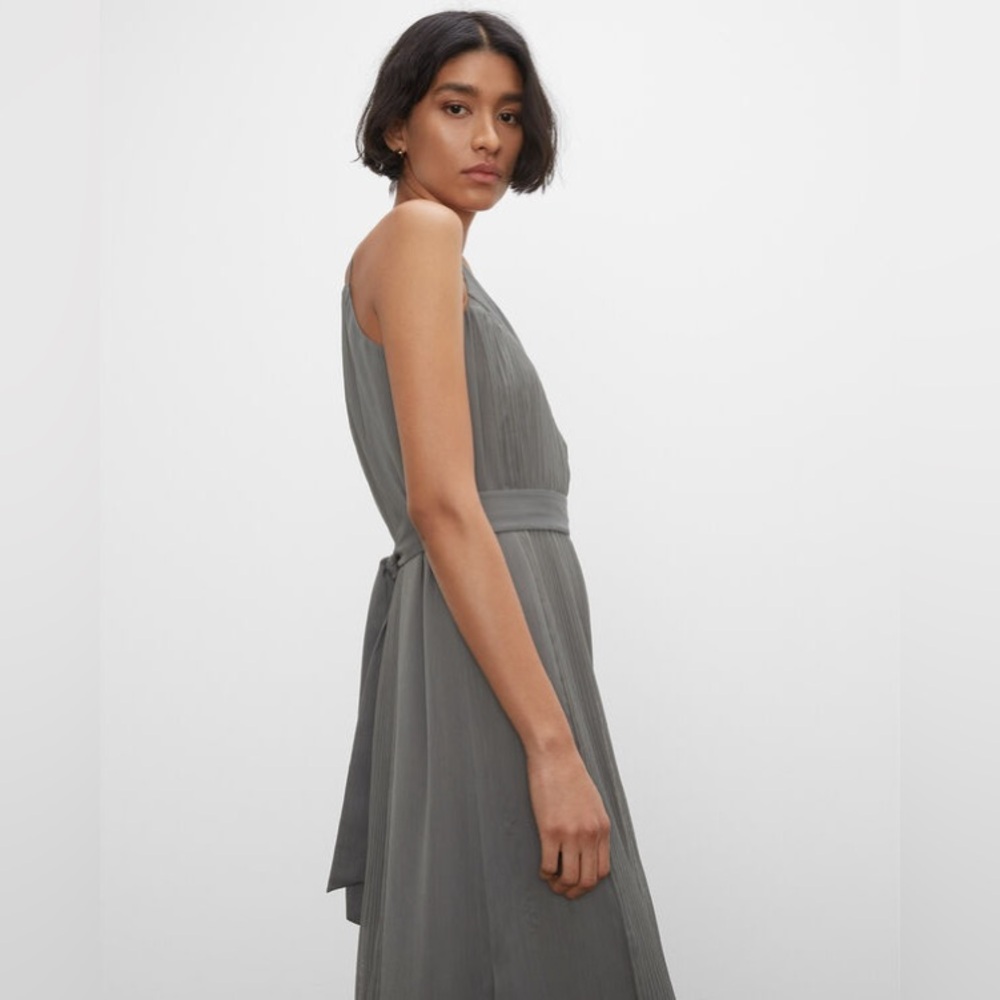 Club Monaco Pleated V Neck Dress - Picture 4 of 13
